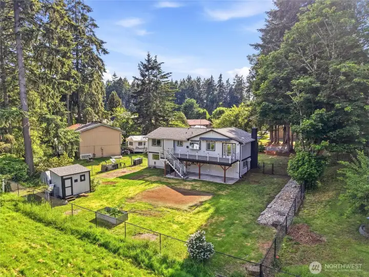 Huge backyard