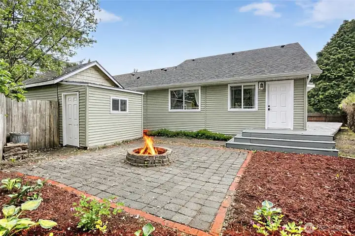 Patio & Firepit in Backyard Patio & Firepit in Backyard