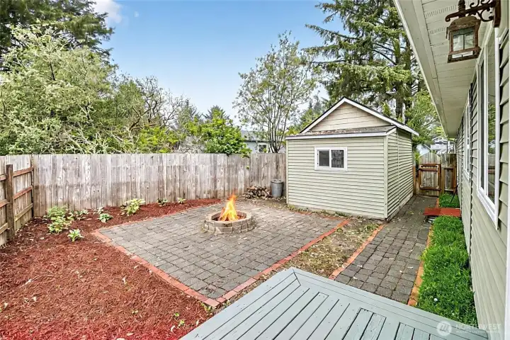 Fully Fenced Backyard Fully Fenced Backyard