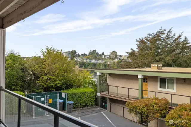 View toward Manette Bridge from deck