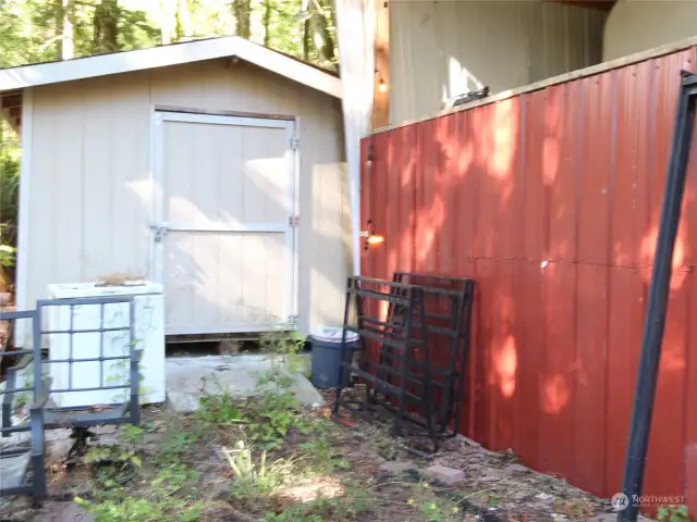 Second storage shed.