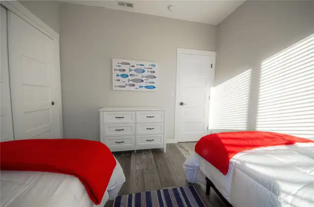 All the bedrooms, including the twin room, include a dresser so your guests have a place to easily store their vacation items.