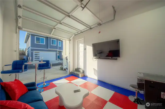 Located in the finished garage, the den adds an additional 231 SF of heated living space to the home.