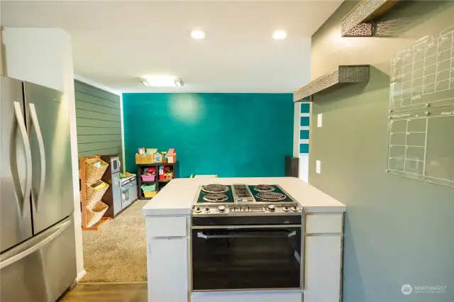 View From Kitchen To Play Area/Dining Area