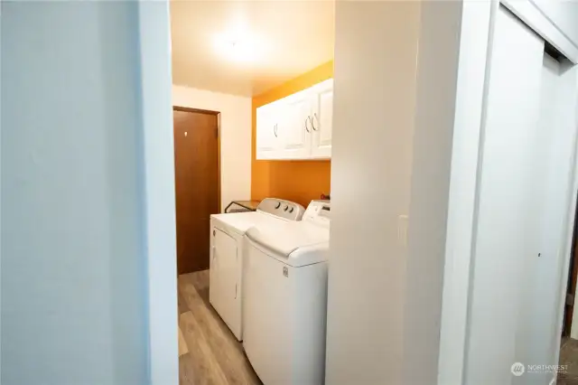 Laundry Room Leading To Garage Entry