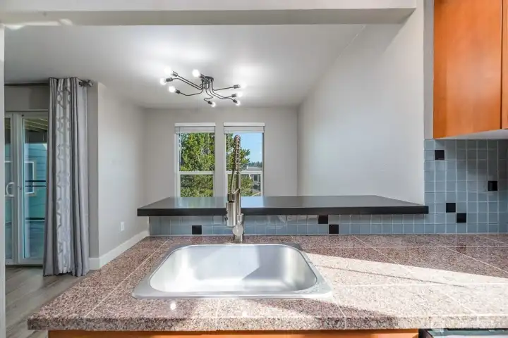 A nice little view from the kitchen.