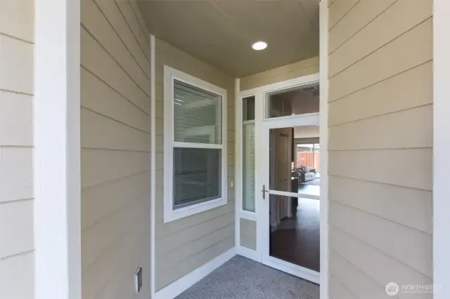 Covered Front Entry and porch.