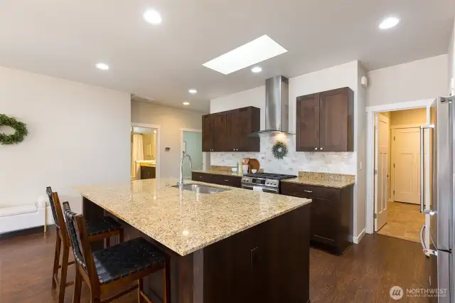 Quality finishes + soft close doors and drawers with pull-outs.