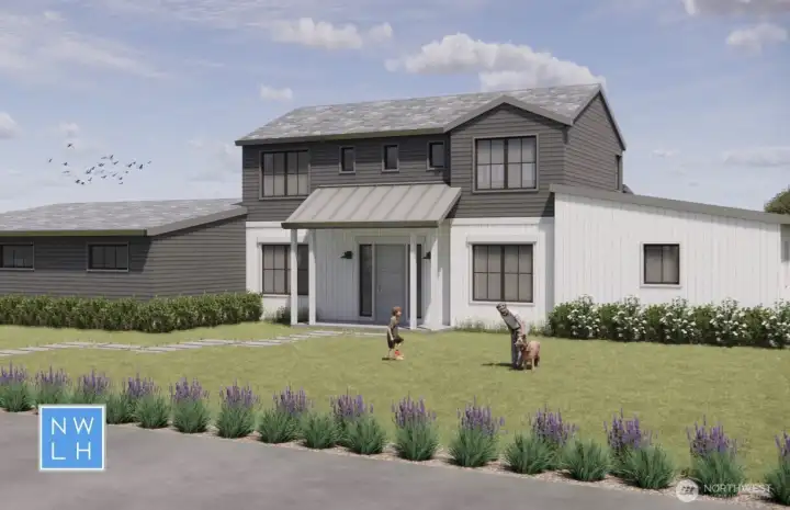 Front Rendering of fully permitted home