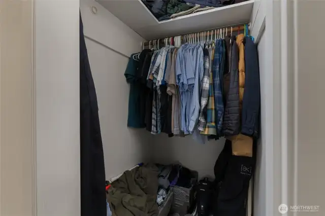 Large closet in primary bedroom