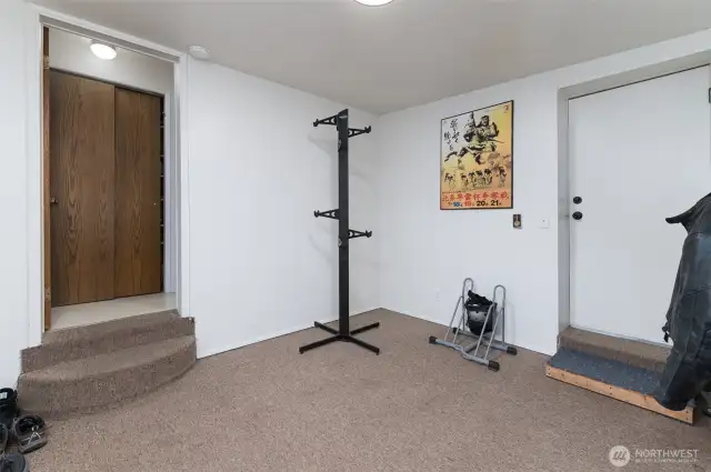 2nd Bedroom located off short hallway off of Kitchen.
