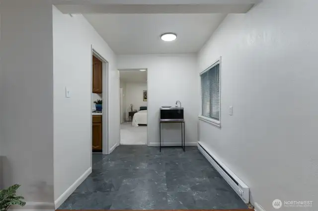 Cozy dining room just off of kitchen