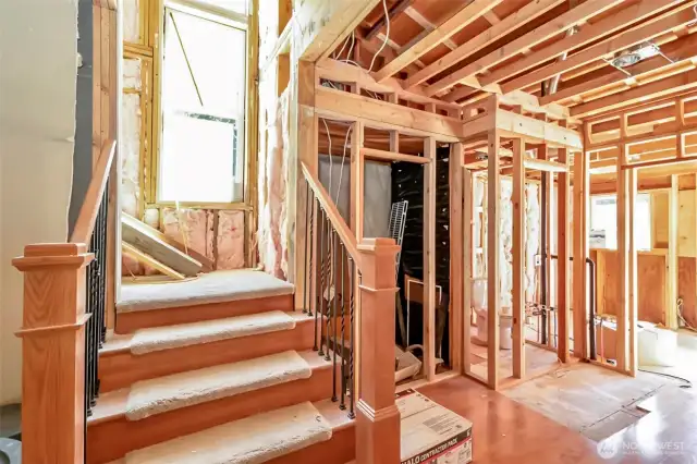 Stairs to the 2nd floor