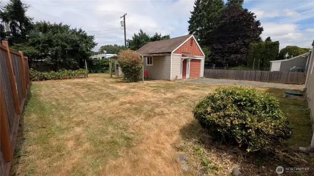 large backyard