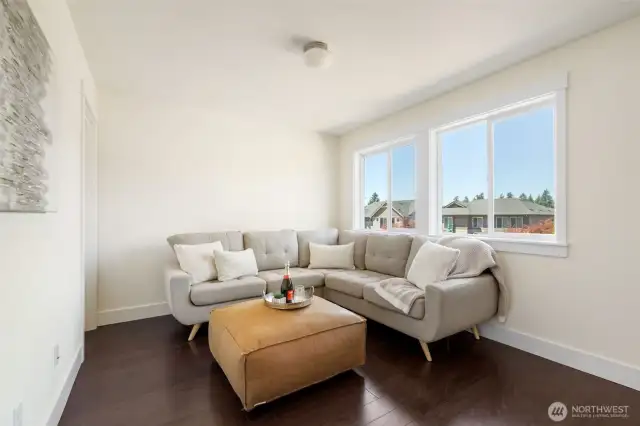 Head upstairs and be welcomed by a playroom with closet