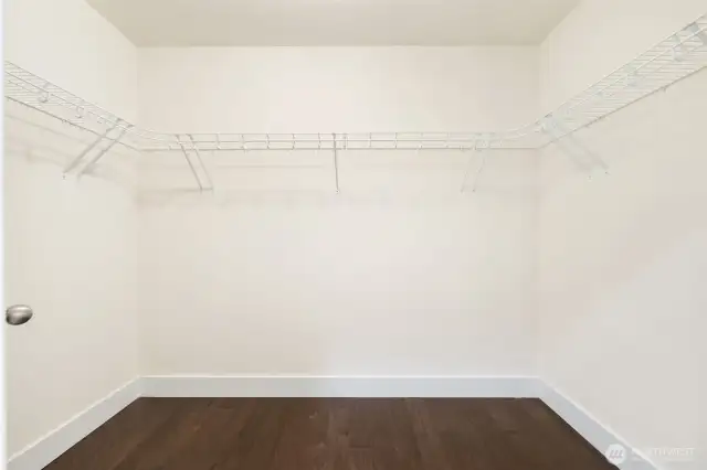 Walk-in primary closet!