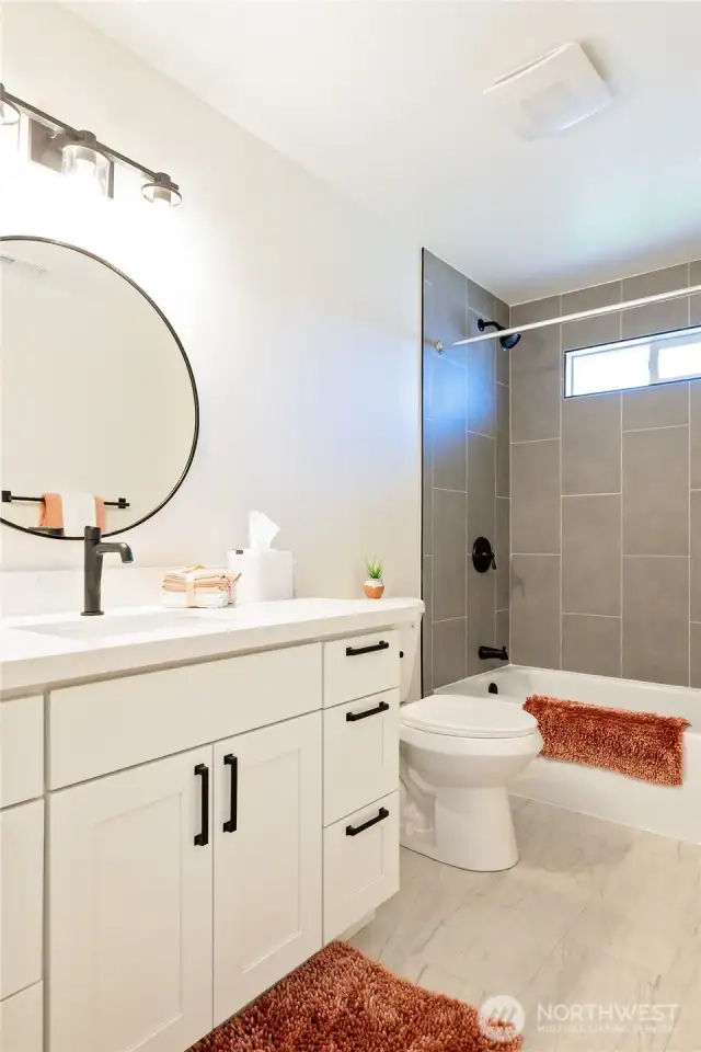 Hallway guest bath
