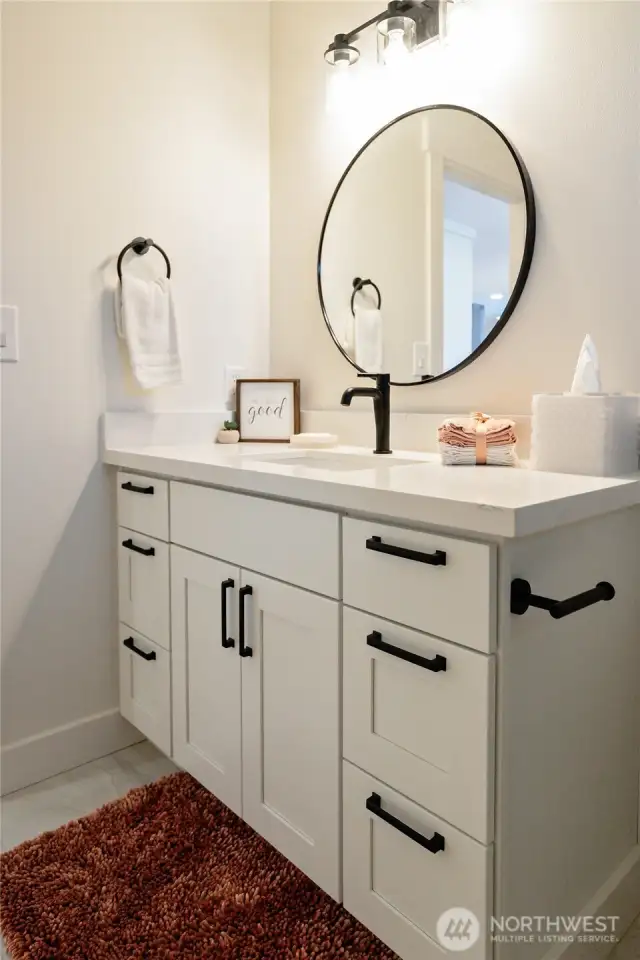 Hallway guest bath