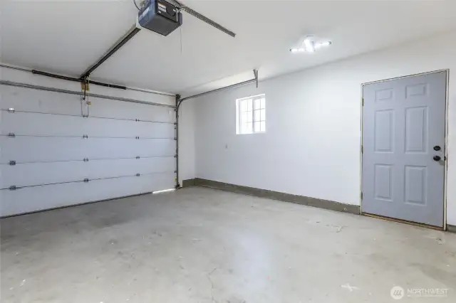 Finished garage
