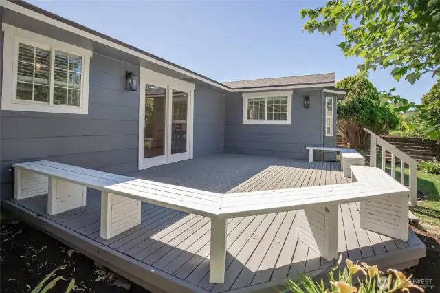 Rear deck.