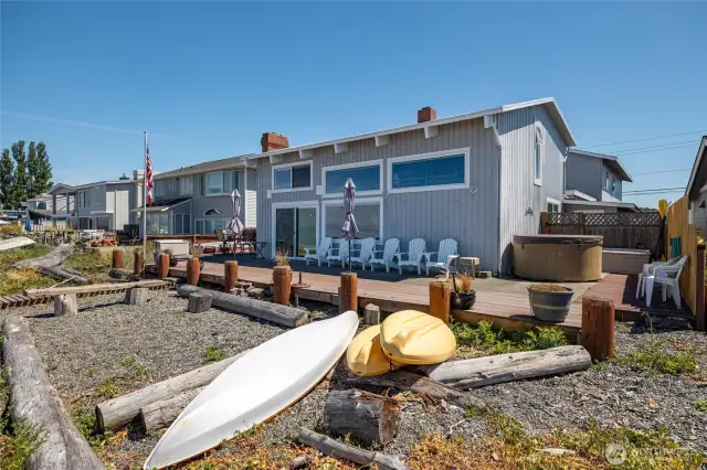 Enjoy the beach life right from your deck.