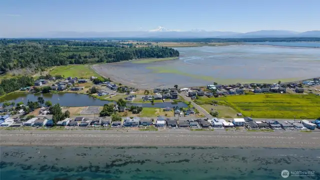 Sandy Point offers incredible views of Mt. Baker.