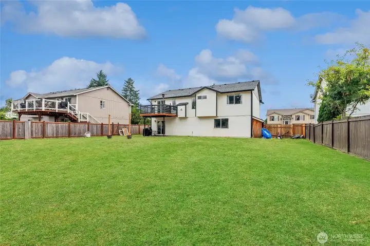 To showcase the potential for a lush lawn.