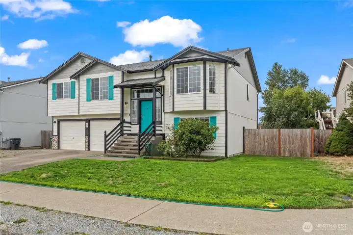 To showcase the potential for a lush lawn.