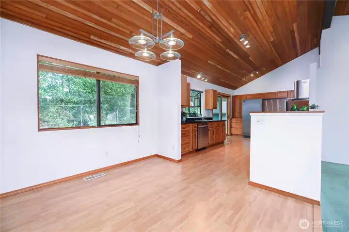 Dining room off the kitchen.