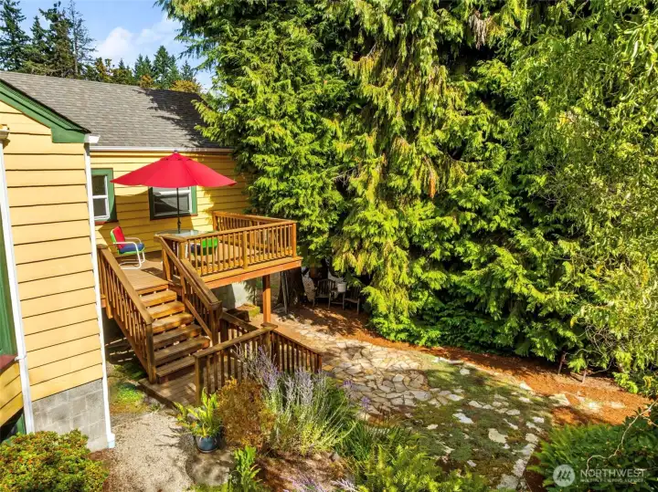 Another deck and patio view.