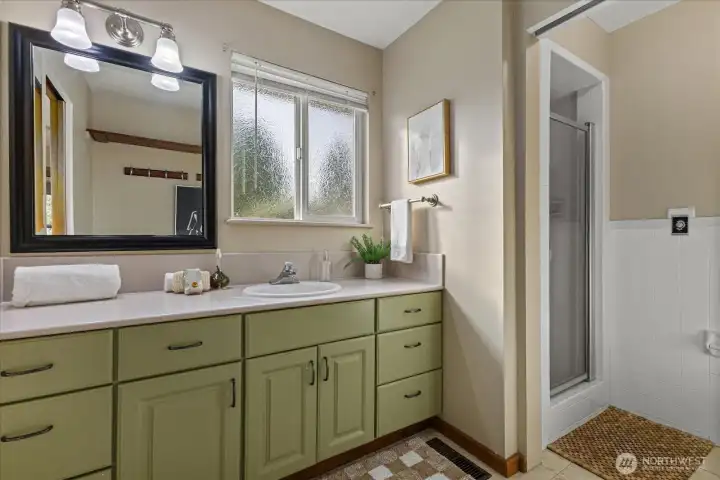 Primary bathroom with a shower