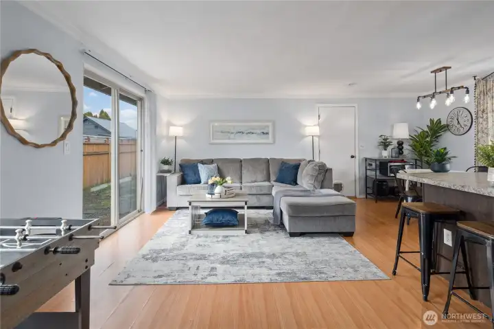 Slider to the back yard