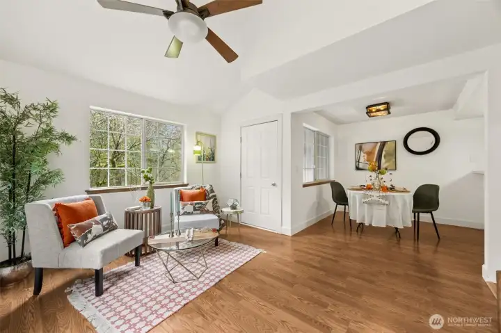 This bright corner unit has so much light.