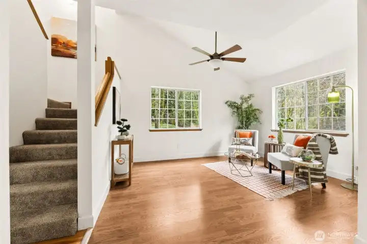 You can see the extra lighting with the extra corner window.