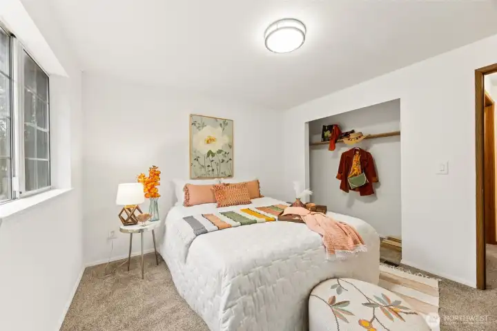 Plenty of closet space.