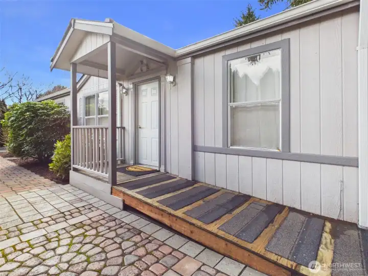 Convenient ramp at front door