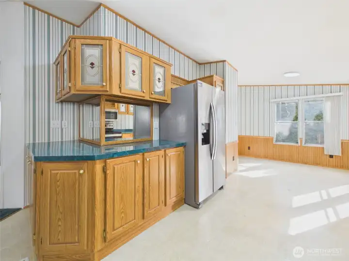 Views towards the eating nook area