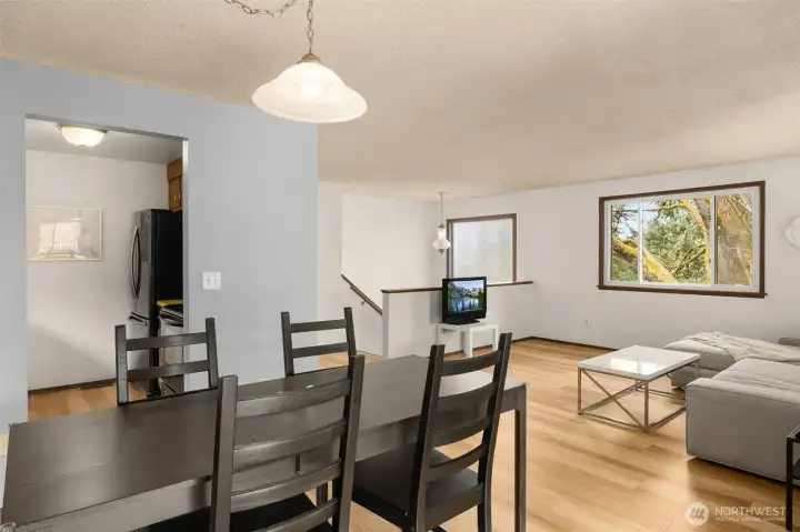 Dining area is right off the kitchen and living room.