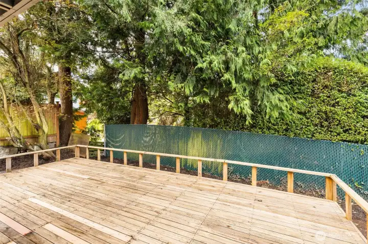 Expansive deck in the backyard allows for plenty of options for entertaining. All decks and walkways pressure washed, with select deck boards replaced prior to listing.