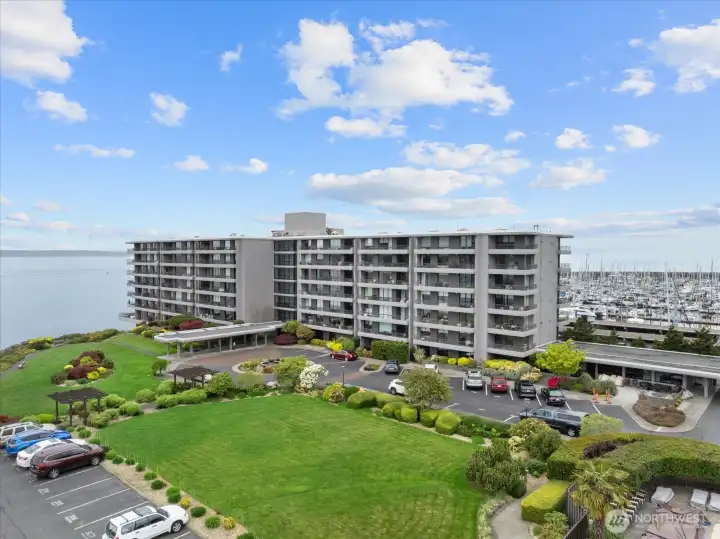 A rare sense of space and privacy for condo living.