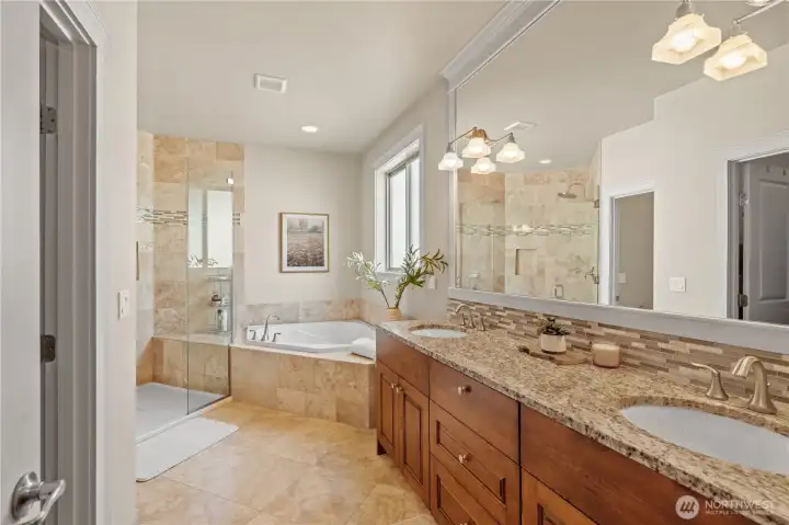 Spacious Primary Bathroom