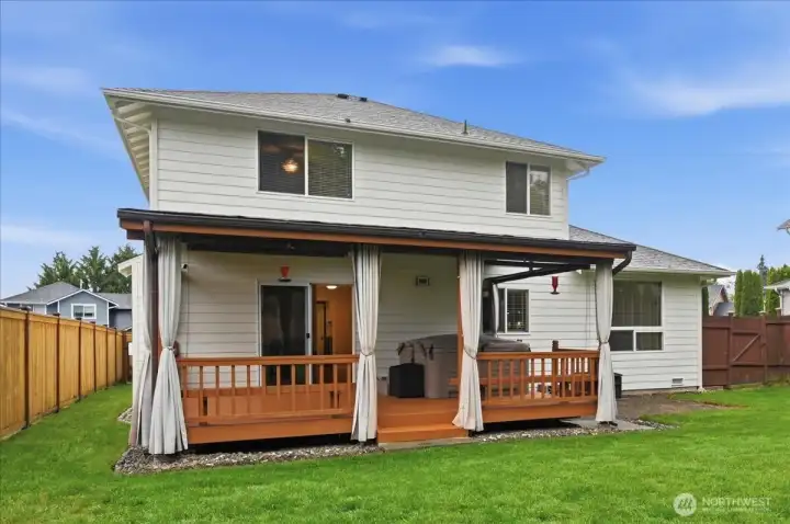 View of back of home