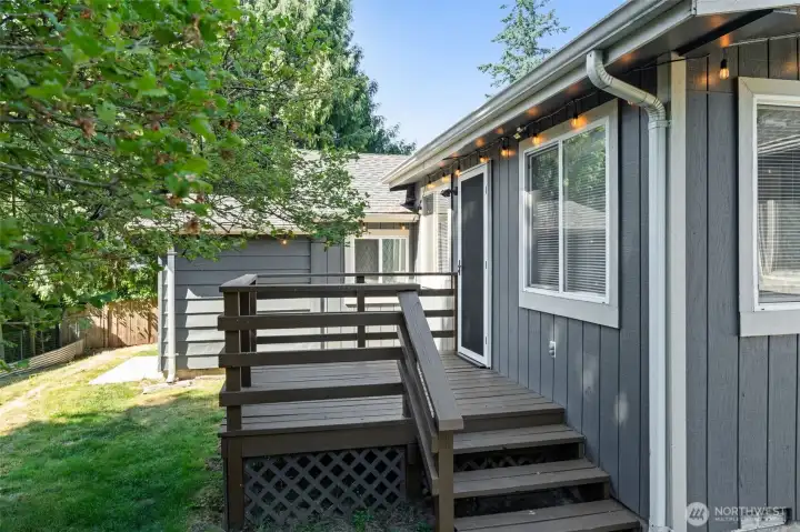 Private Back deck