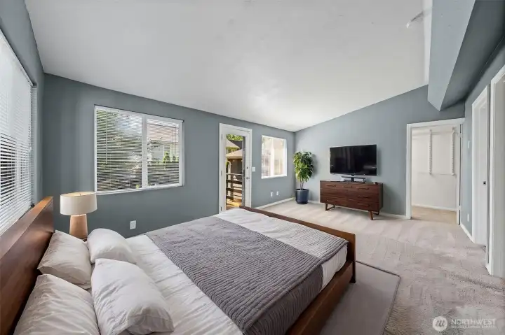 Primary bedroom v staged