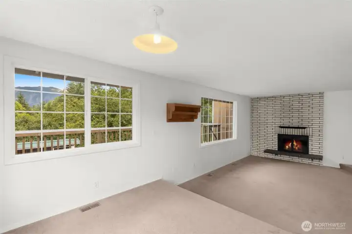 Large picture windows fill the living spaces with natural light.