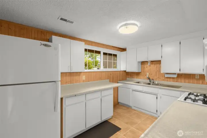 Lower level 2nd kitchen.