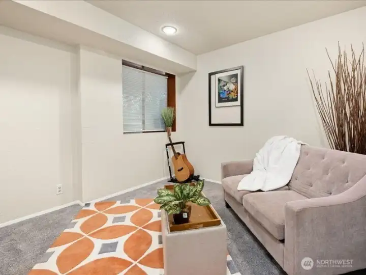 Downstairs bonus room: Ideal for a non-conforming bedroom, home office, music room, or den. Downstairs bonus room: Ideal for a non-conforming bedroom, home office, music room, or den.