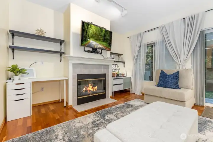 Wood Burning Fireplace