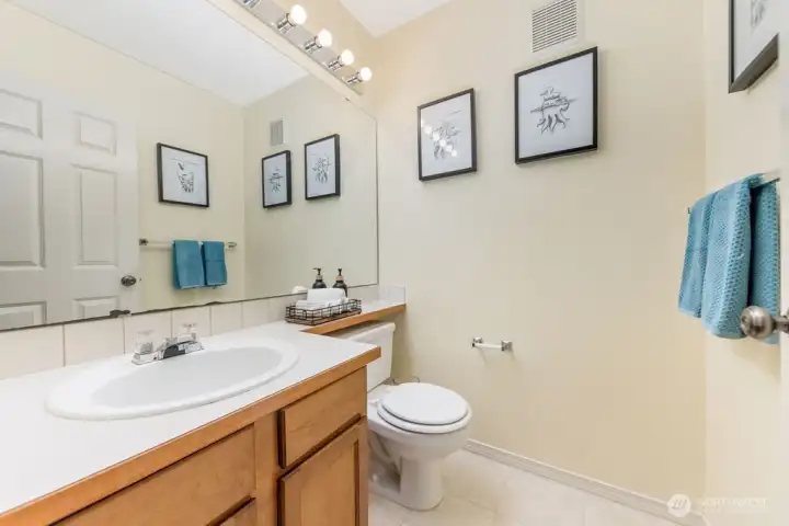 Main Level half bath.