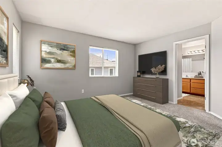 Primary Bedroom *virtually staged* Primary Bedroom *virtually staged*